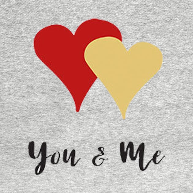 VALENTINE'S DAY - YOU AND ME - TSHIRT - LOVE by JMPrint